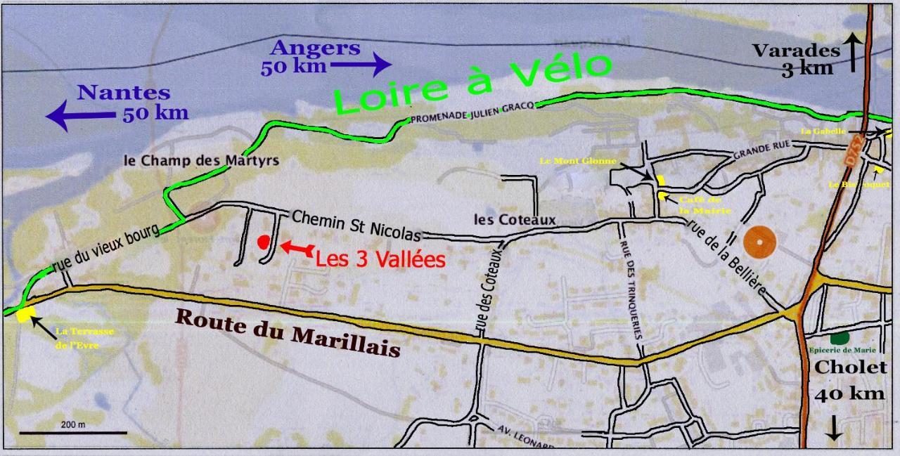 Les 3 Vallées Saint-Florent-le-Vieil Exterior foto